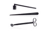 Candle Care Kit Tools Wick Snuffer Wick Dipper and Wick Trimmer Black with White Four Scents Logo