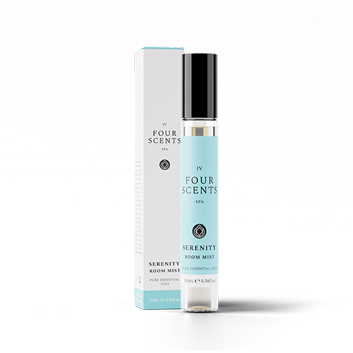 Serenity Spa Room Mist in 10ml Clear Glass Spray Bottle with Box