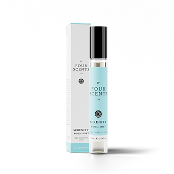 Serenity Spa Room Mist in 10ml Clear Glass Spray Bottle with Box