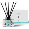 Serenity Spa 165ml Large Diffuser with Five Black Bamboo Reeds in Clear Glass Jar in Smart Box