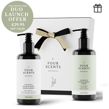 Load image into Gallery viewer, Vitality Body &amp; Hand Wash and Vitality Body &amp; Hand Moisturiser in 250ml Pump Bottles in Pretty Gift Box
